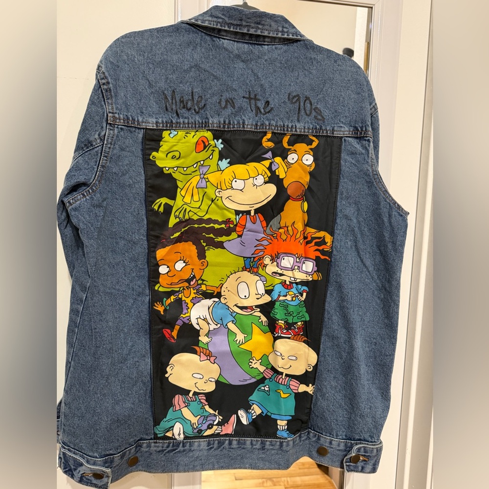 Classic made in the 90s Nickelodeon XL Rugrats Denim Jacket Y2K